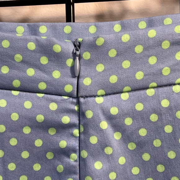 NWT ZARA Polka Dot Slit Front Mini Skirt Size Medium - Picture 4 of 14